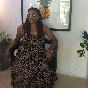 Torrid Leopard Print Maxi Dress size 10